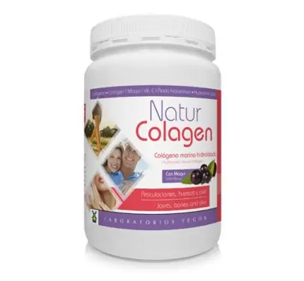 263547 Salud de tus huesos y articulaciones con Naturcolagen Prevención degeneración cartílago articular Mejora flexibilidad tejidos Colágeno marino hidrolizado Maqui Vitamina C acido Hialuronato tegor 1