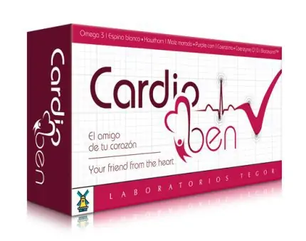 Cuida tu Corazón Cardioben Tegor Omega 3 Espino blanco Maíz morado Coenzima Q10 tegor 1