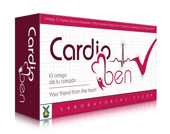Cuida tu Corazón Cardioben Tegor Omega 3 Espino blanco Maíz morado Coenzima Q10 tegor 1