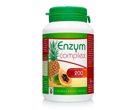 98098Enzym Complex Enzym Complex Procesos inflamatorios Pancreatina Papaina Rutina Bromelina Tripsina Lipasa Amilasa Quimotripsina tegor 1