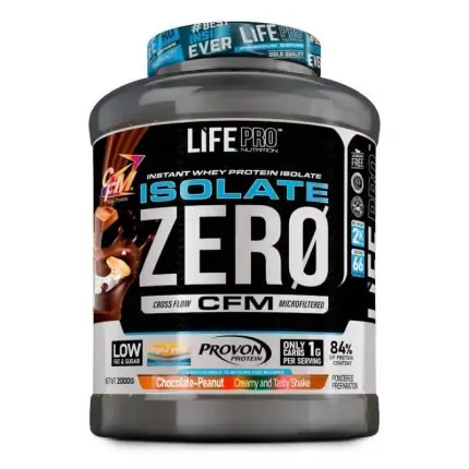 proteína pura para un crecimiento muscular isolate zero 1kg Life pro258
