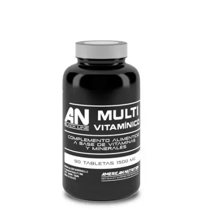 bienestar diario con nuestro Multivitamínico american nutrition black line